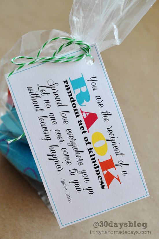 Random Acts of Kindness Printable