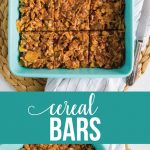 Easy and sweet cereal bar recipe- make for a dessert or for an after school snack. Your family will love this simple recipe! via www.thirtyhandmadedays.com