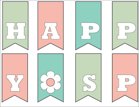 Happy Spring Printable www.thirtyhandmadedays.com