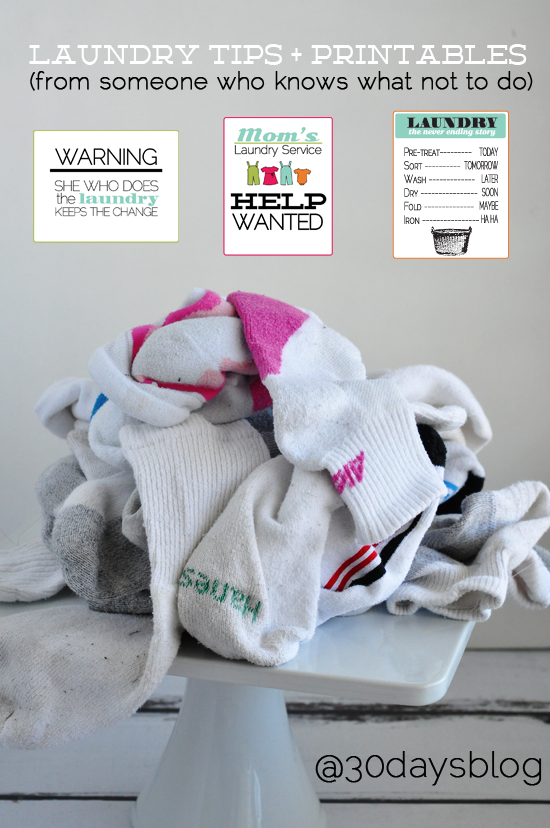 Laundry Tips from @30daysblog