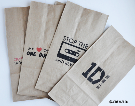 One Direction Bags www.thirtyhandmadedays.com