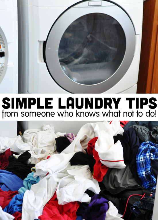 Simple laundry tips from someone who knows what not to do! These easy ideas could save your time and sanity.