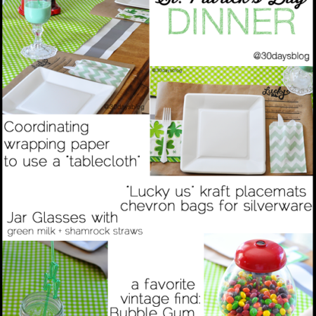 St. Patrick's Day Dinner from www.thirtyhandmadedays.com