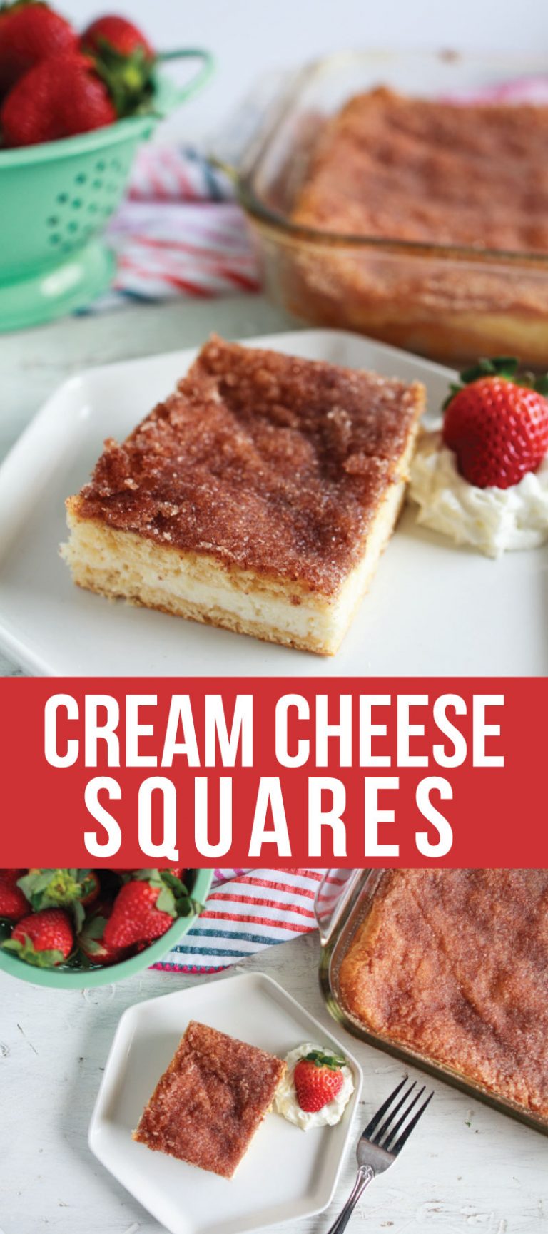 Super Simple Cream Cheese Squares Dessert