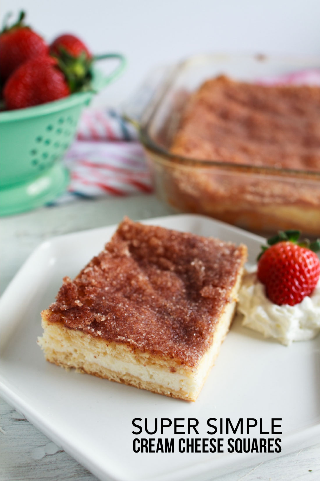 Food: Super Simple Cream Cheese Squares - ridiculously easy to make and oh so good! from www.thirtyhandmadedays.com