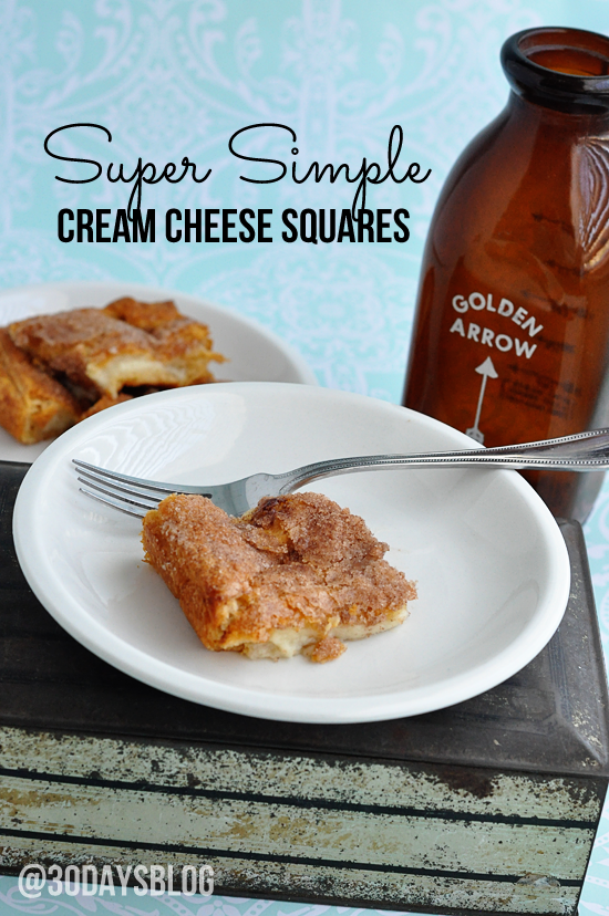 Super Simple Cream Cheese Squares Dessert
