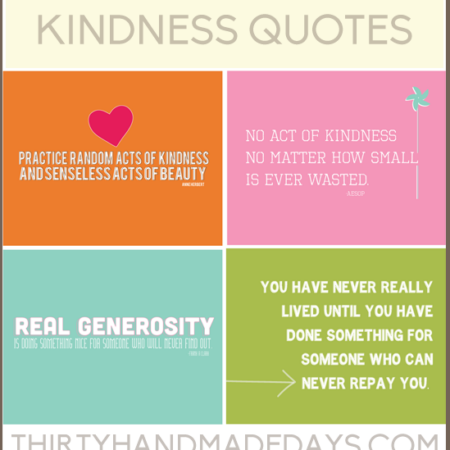Kindness Quotes www.thirtyhandmadedays.com