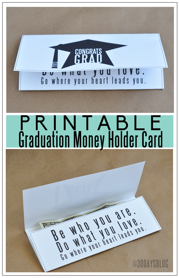 Printable Money Holder Graduation Cards Printable Money Holder Graduation Cards