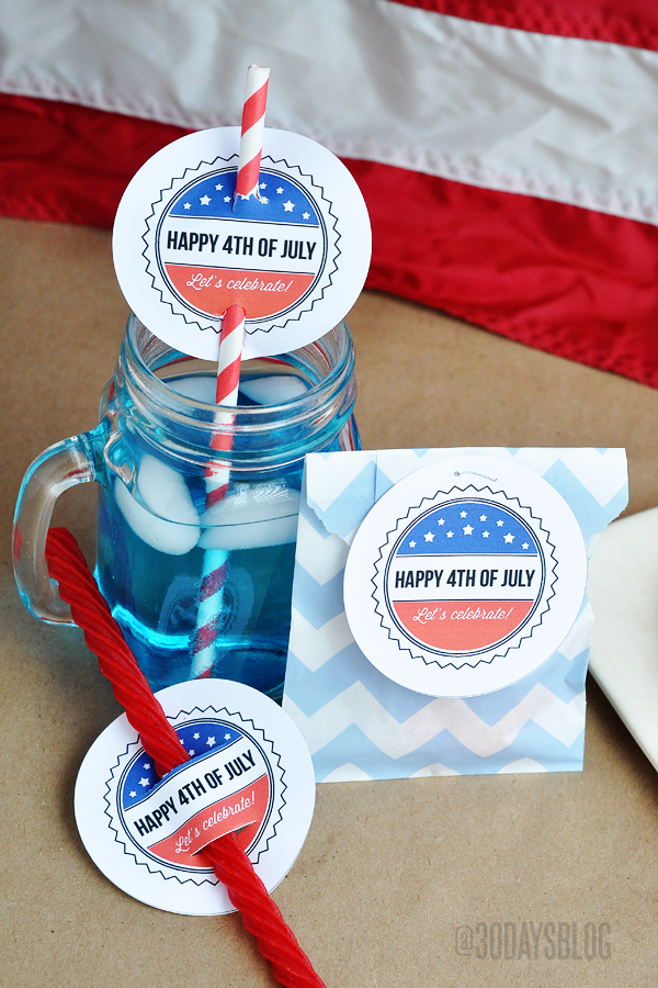 4th of July Printables www.thirtyhandmadedays.com