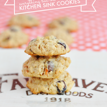 Everything But the Kitchen Sink Cookies from www.thirtyhandmadedays.com