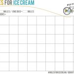 Miles for Ice Cream Printable
