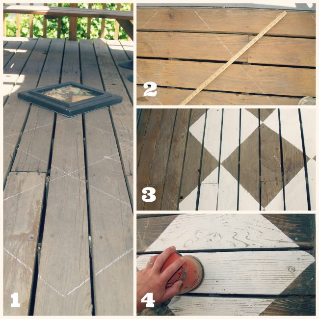 painted deck floor