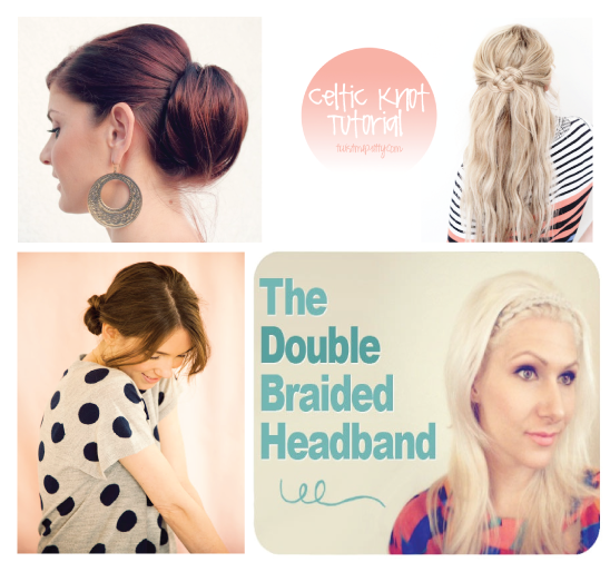 Quick Hairstyles to get out the door faster www.thirtyhandmadedays.com