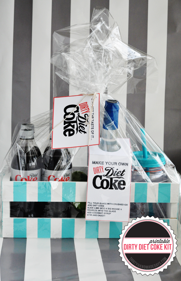 Dirty Diet Coke Printable Kit www.thirtyhandmadedays.com 