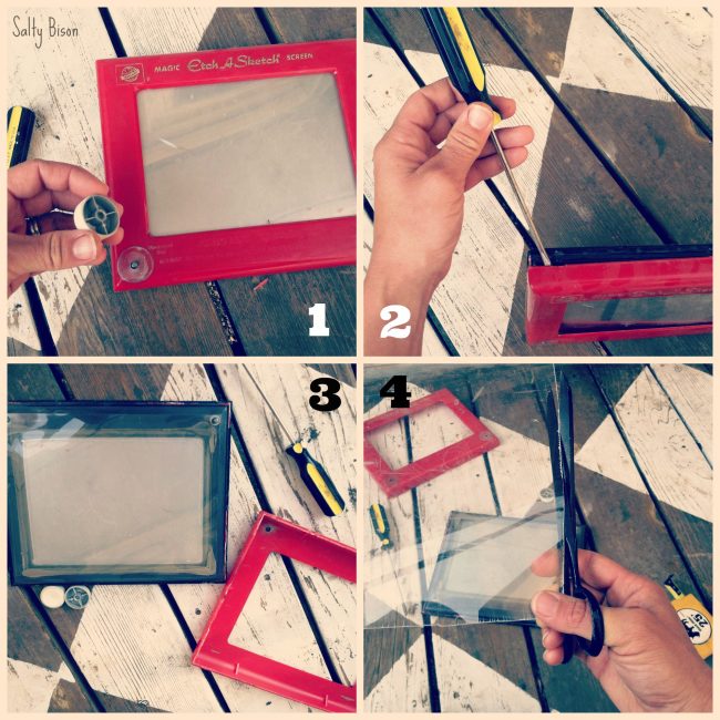 etch a sketch picture frame tutorial