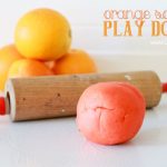 Orange Scented Playdough Recipe - make this easy recipe with your kids!