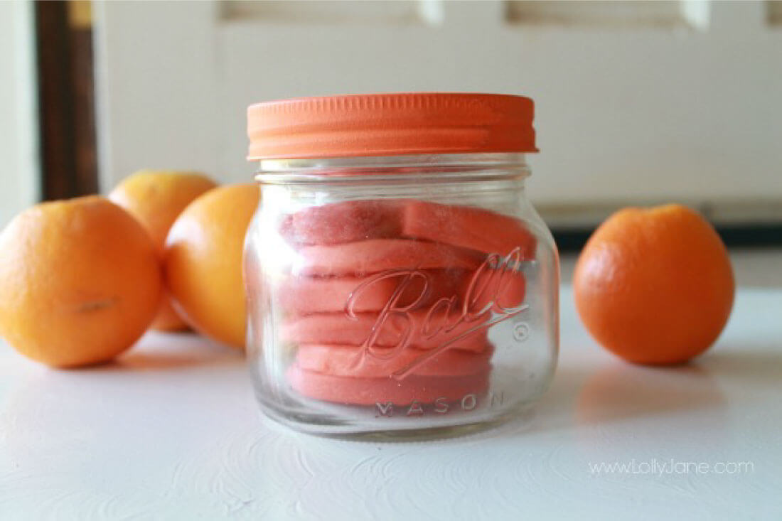 Orange Scented Playdough Recipe - make this easy recipe with your kids! in a mason jar