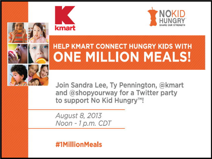 Join me and No Kid Hungry and Kmart to make a difference! www.thirtyhandmadedays.com