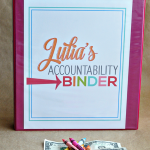 Organization Tips: Make an Accountability Binder for your kids to teach work and money management www.thirtyhandmadedays.com