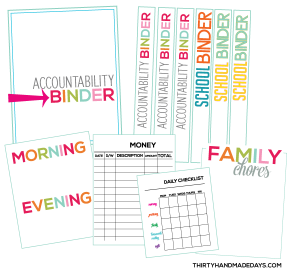 Binders for School: Make an accountability binder