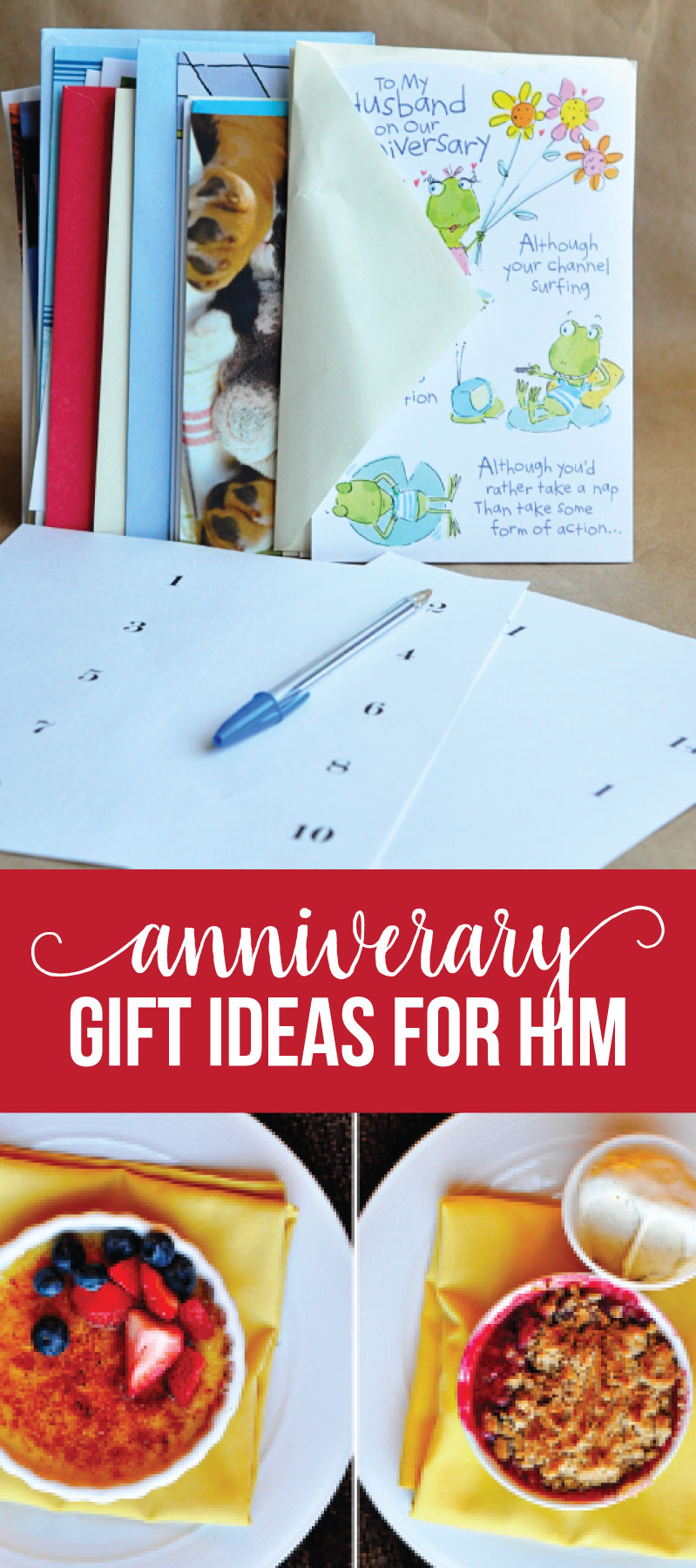 Anniversary Gifts for Him - use this fun, creative idea to give a one of a kind gift to the one you love. www.thirtyhandmadedays.com