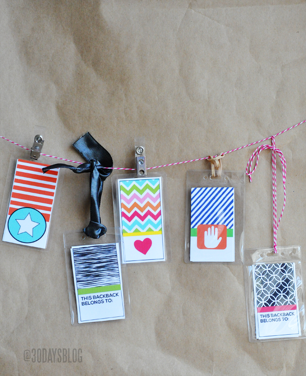 Printable Tags - 5 for girls & 5 for boys www.thirtyhandmadedays.com 