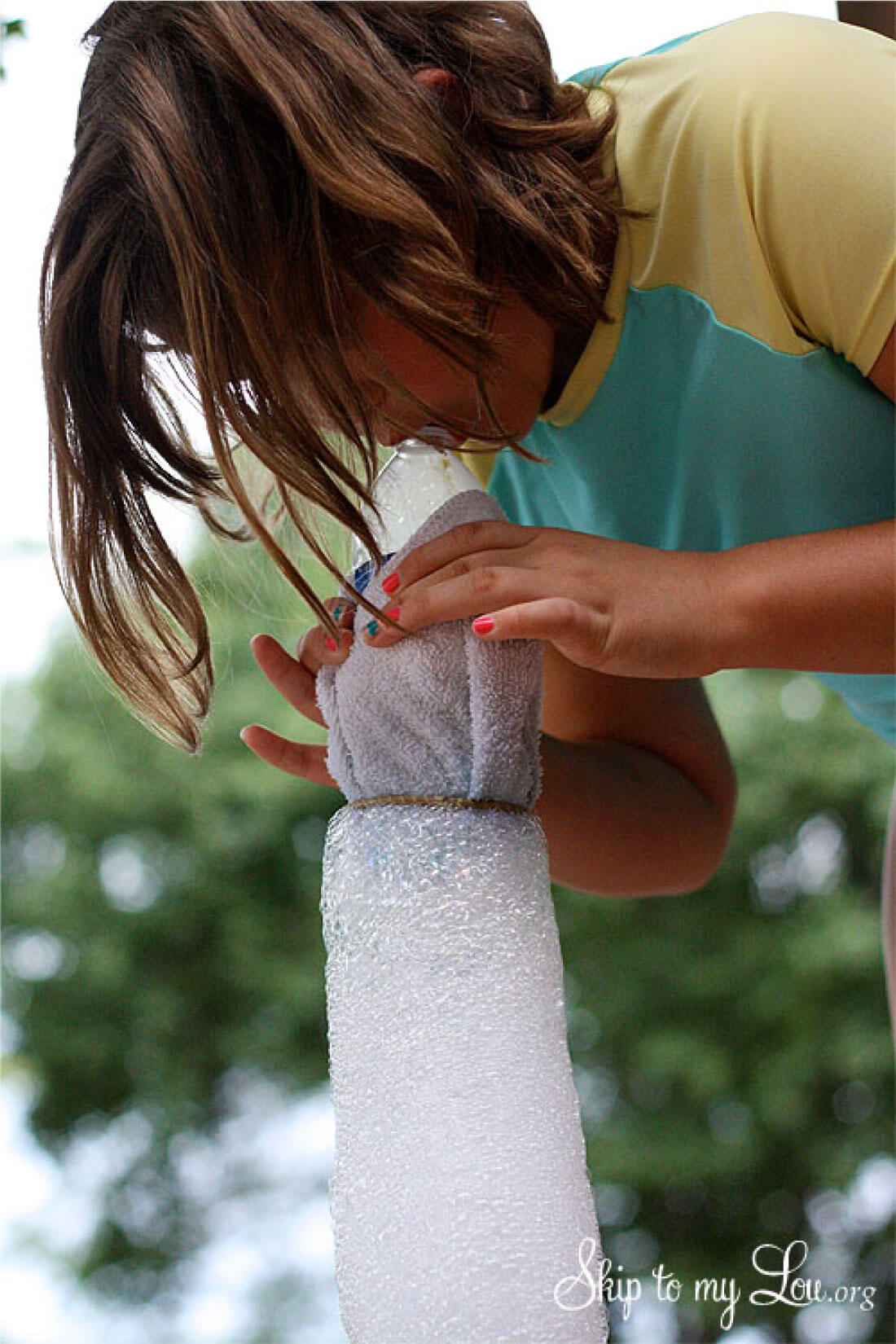 DIY Bubble Blower - learn how to make your own from things at home. 