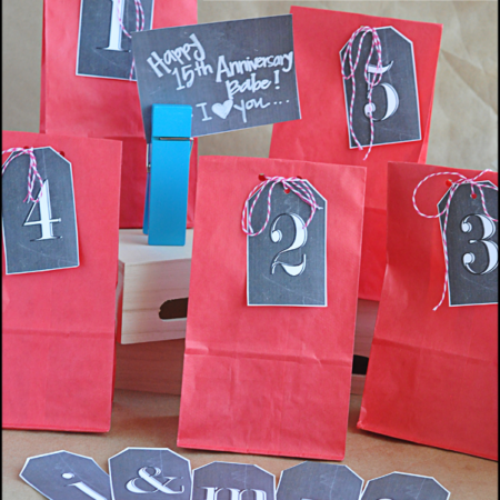 Creative Anniversary Idea using Printable Chalkboard Numbers www.thirtyhandmadedays.com