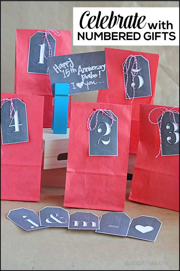 Creative Anniversary Idea using Printable Chalkboard Numbers www.thirtyhandmadedays.com