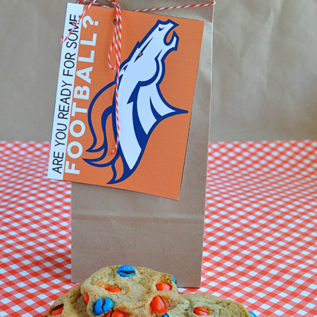 Sport Team Cookies with Printable- perfect to kick off the football season www.thirtyhandmadedays.com