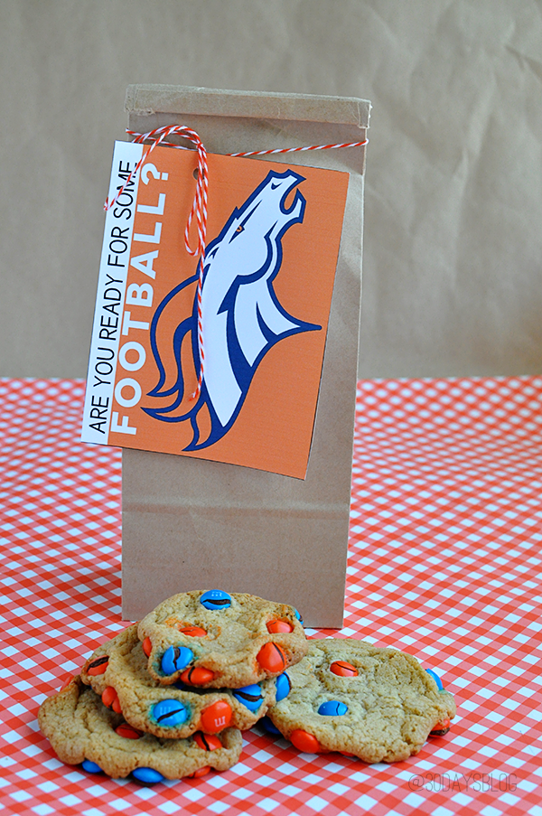 Sport Team Cookies with Printable- perfect to kick off the football season www.thirtyhandmadedays.com