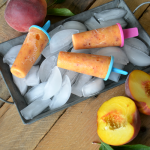 Simply delicious peach popsicle from the Idea Room via www.thirtyhandmadedays.com