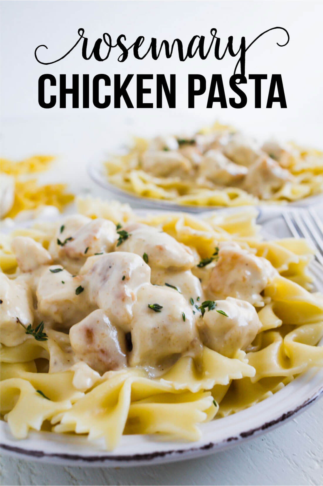Rosemary Chicken Pasta - an easy main dish that has become a family favorite. www.thirtyhandmadedays.com