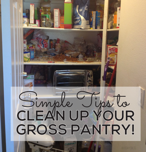 Simple tips to clean up your gross pantry from @30daysblog.  Printables included! www.thirtyhandmadedays.com