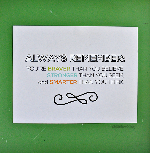 Always remember printable quote from www.thirtyhandmadedays.com