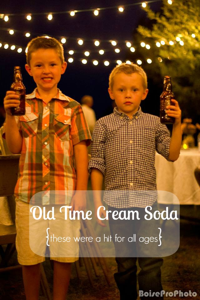 anniversary party cream soda