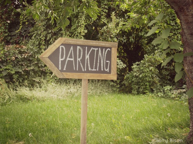 chalkboard arrow sign