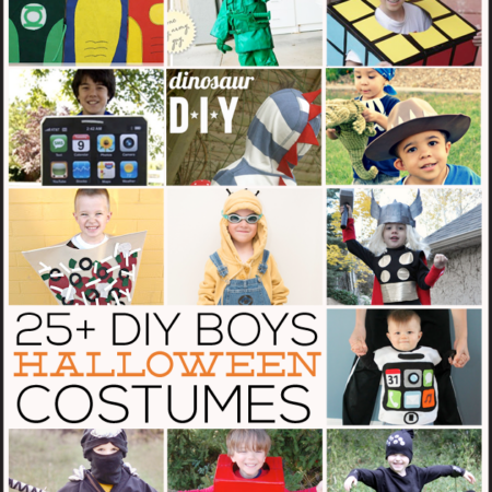 25+ DIY Boys Halloween Costumes featured on www.thirtyhandmadedays.com