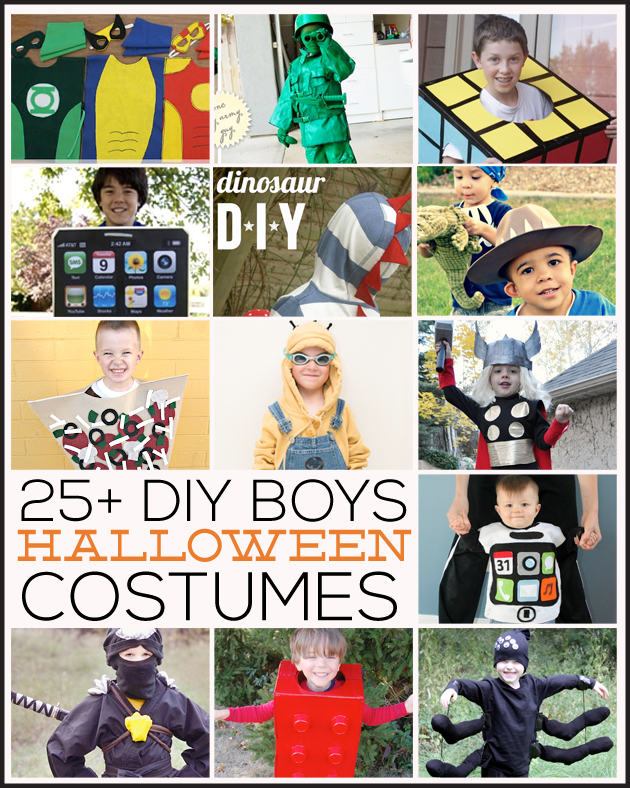 25+ DIY Boys Halloween Costumes featured on www.thirtyhandmadedays.com