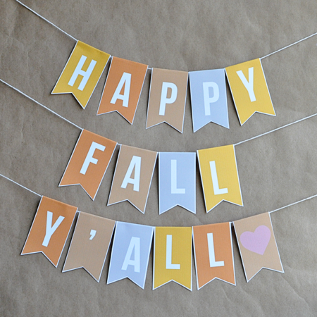 Printable Fall Banner www.thirtyhandmadedays.com