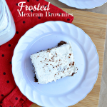 Take your brownies to the next level- delicious and simple Frosted Mexican Brownies recipe www.thirtyhandmadedays.com