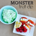 Monster Fruit Dip - fun idea for Halloween from www.thirtyhandmadedays.com