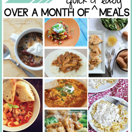 Over a month of must try easy dinner recipes- soups, casseroles, slow cooker + more! Featured on www.thirtyhandmadedays.com