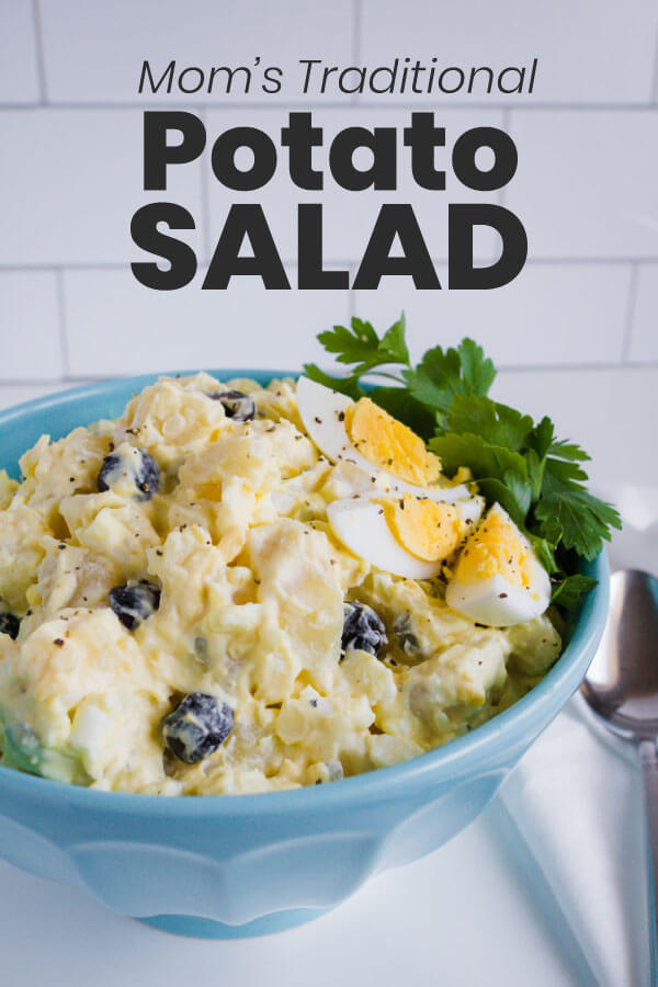 Mom's Traditional Potato Salad - make this one over the summer and enjoy! from www.thirtyhandmadedays.com