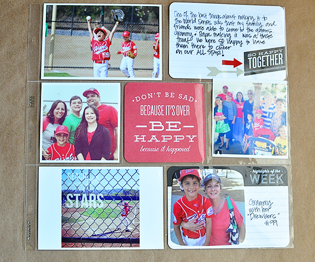 Project Life Layout for the boys www.thirtyhandmadedays.com