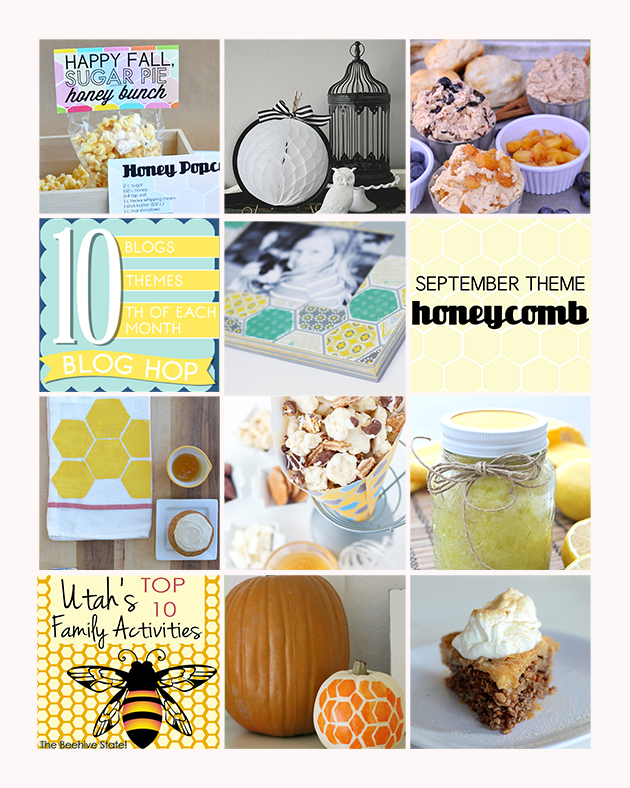 10 fabulous HONEYCOMB themed projects from 10 bloggers on the 10th! Join in on the blog hop.