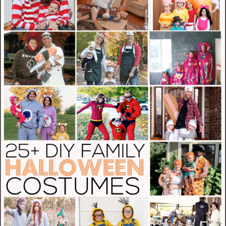 25+ DIY Family Halloween Costumes: amazing ideas that are inexpensive and fun for the whole family! Featured on www.thirtyhandmadedays.com