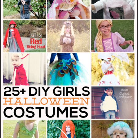 Simple and adorable DIY Halloween Costumes for Girls. Round up from www.thirtyhandmadedays.com