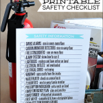 Simple things you can do to make sure your family is safe! Printable Safety Checklist www.thirtyhandmadedays.com