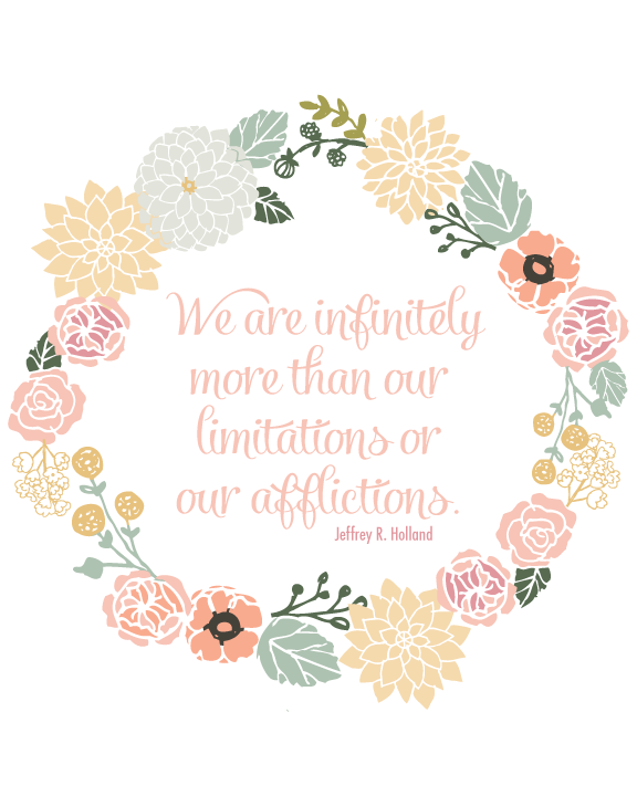 Printable LDS quote www.thirtyhandmadedays.com